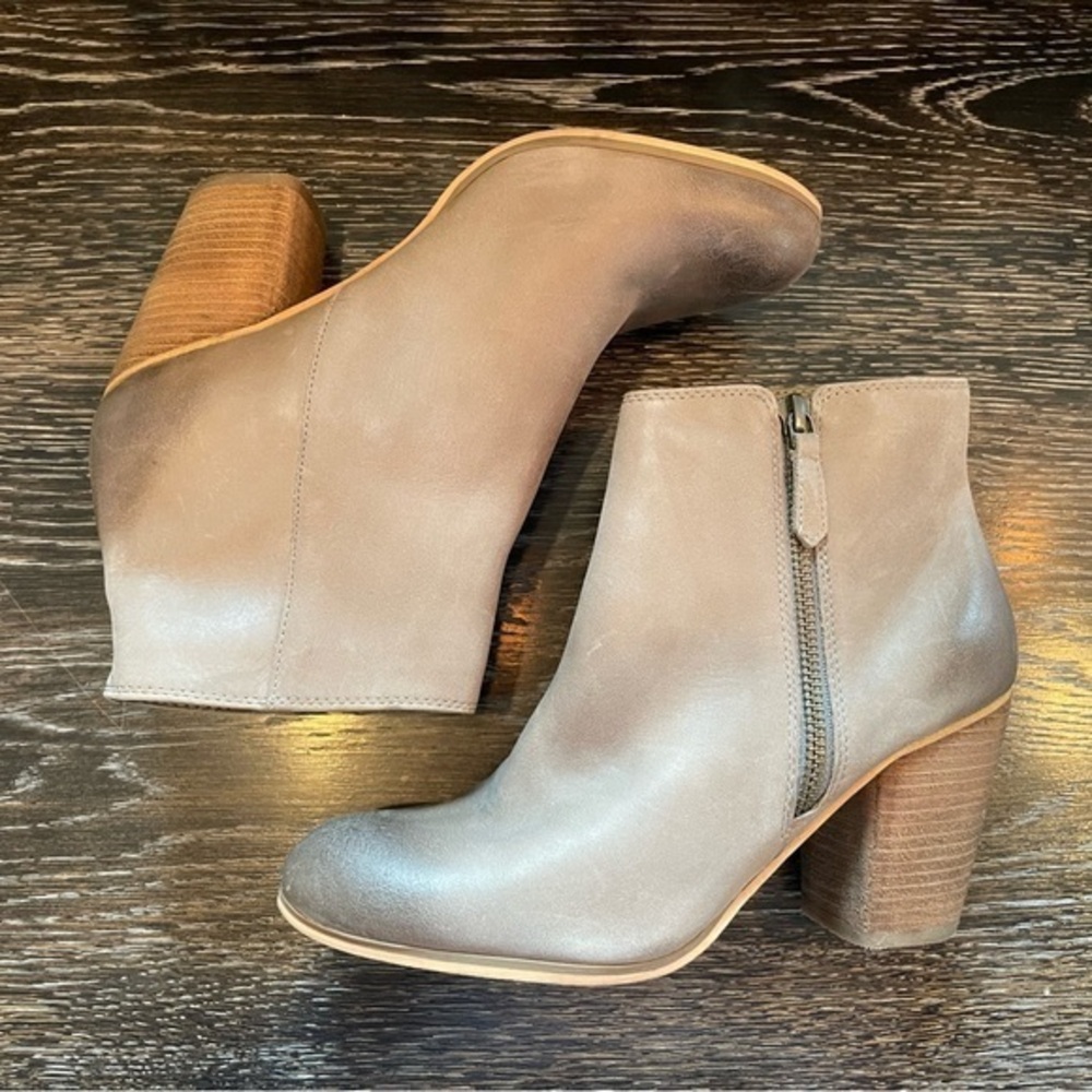 BP. Heeled Leather Bootie
